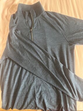 lululemon athletica Men's Slate Blue Quarter-Zip Pullover